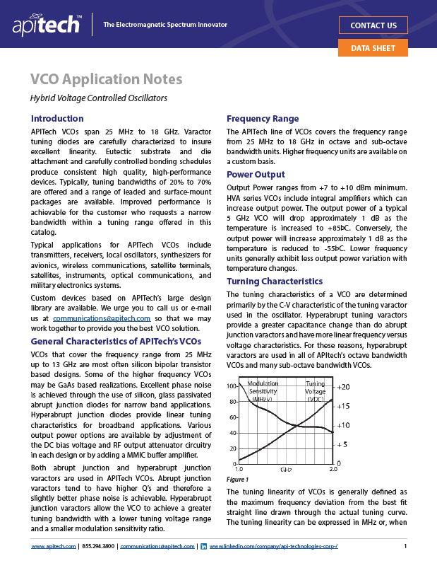 VCO Application Notes